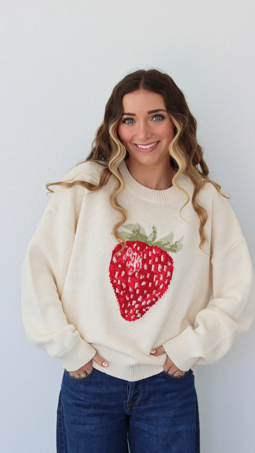 Countryside Strawberry Sweater