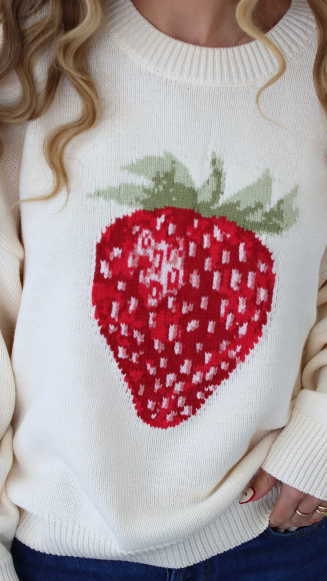 Countryside Strawberry Sweater - Image 6