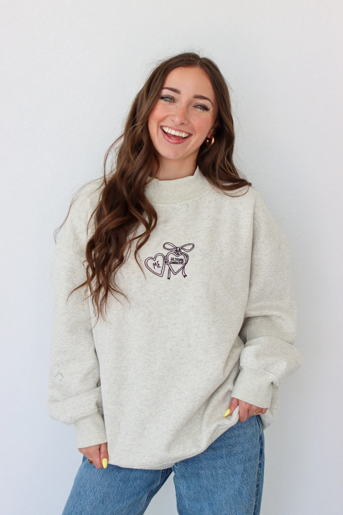Me + Fictional Characters Crewneck - Image 2
