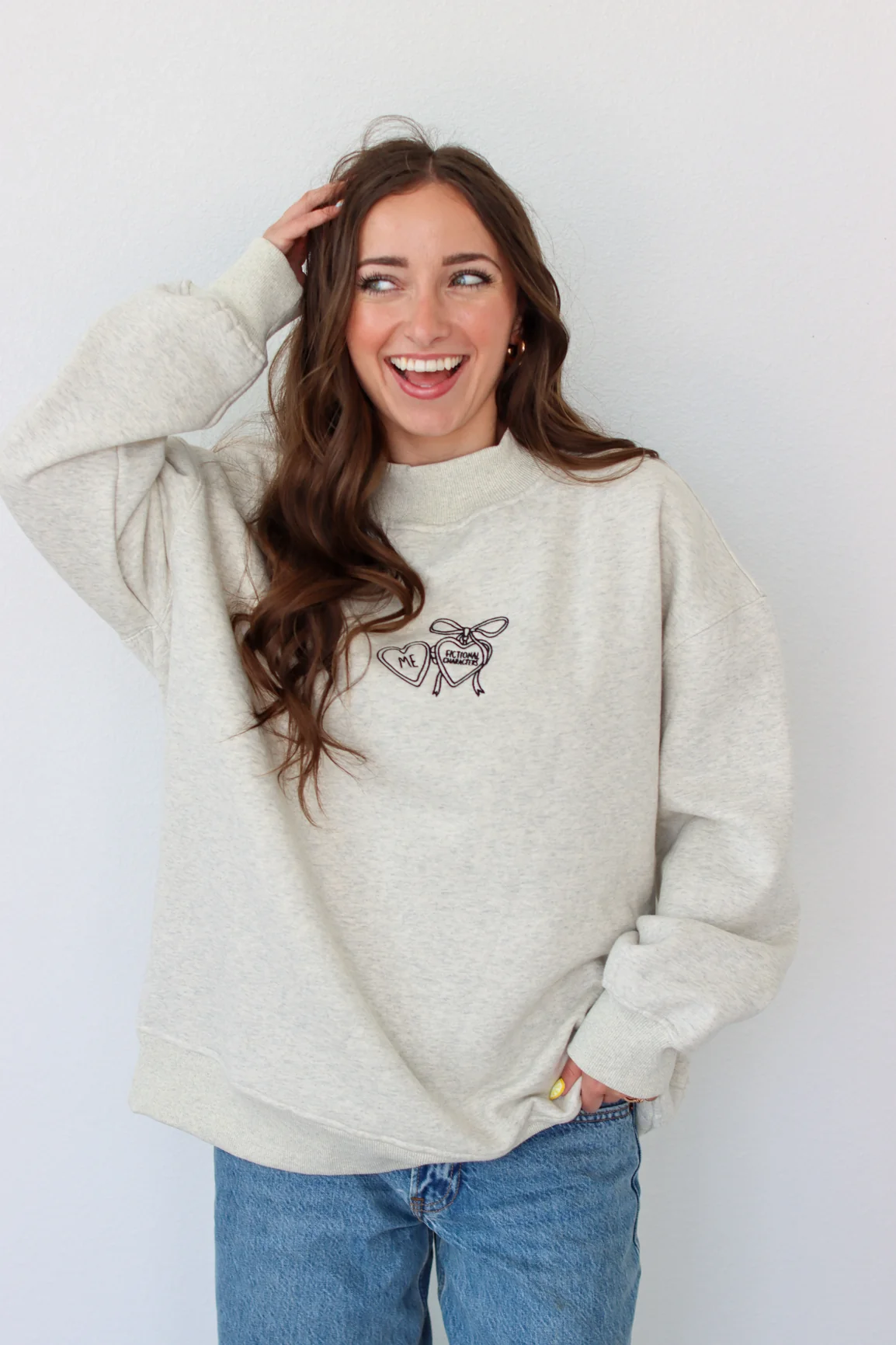 Me + Fictional Characters Crewneck - Image 3
