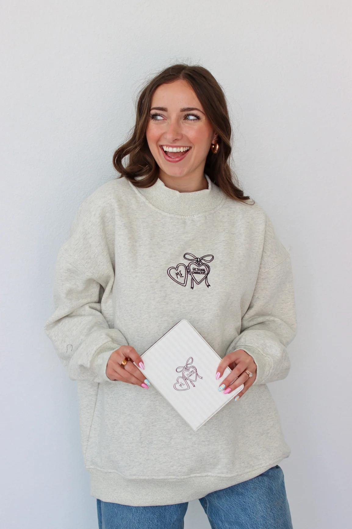 Me + Fictional Characters Crewneck - Image 4