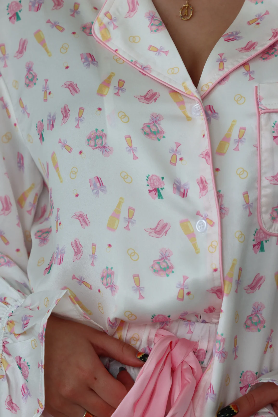 Miss To Mrs Pajama Set - Image 4