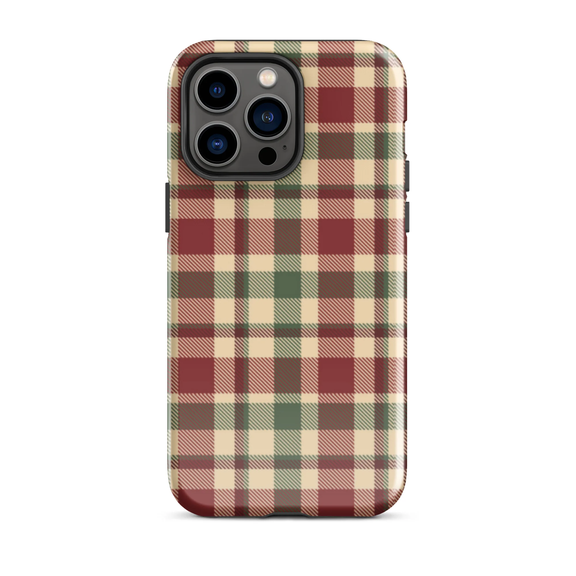 Plaid Tidings iPhone Case - Image 33