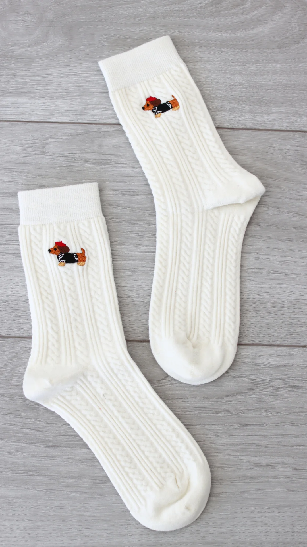 The Parisian Dachshund Socks